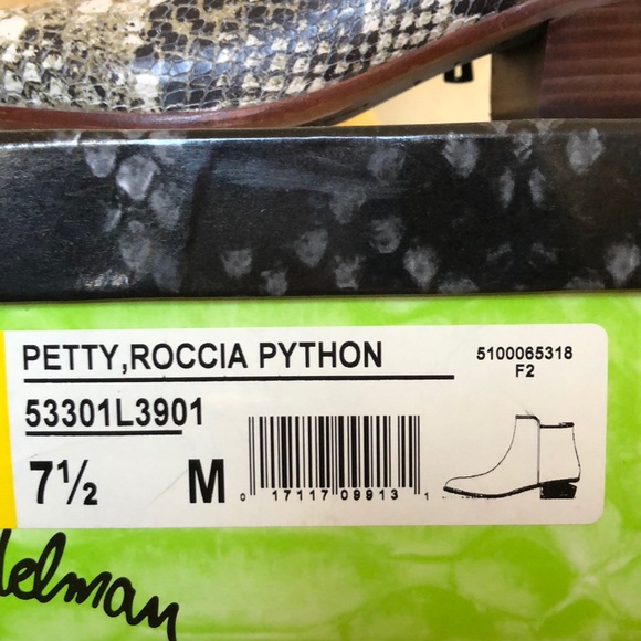 Sam Edelman Python Booties! Only worn twice! - Picture 6 of 6